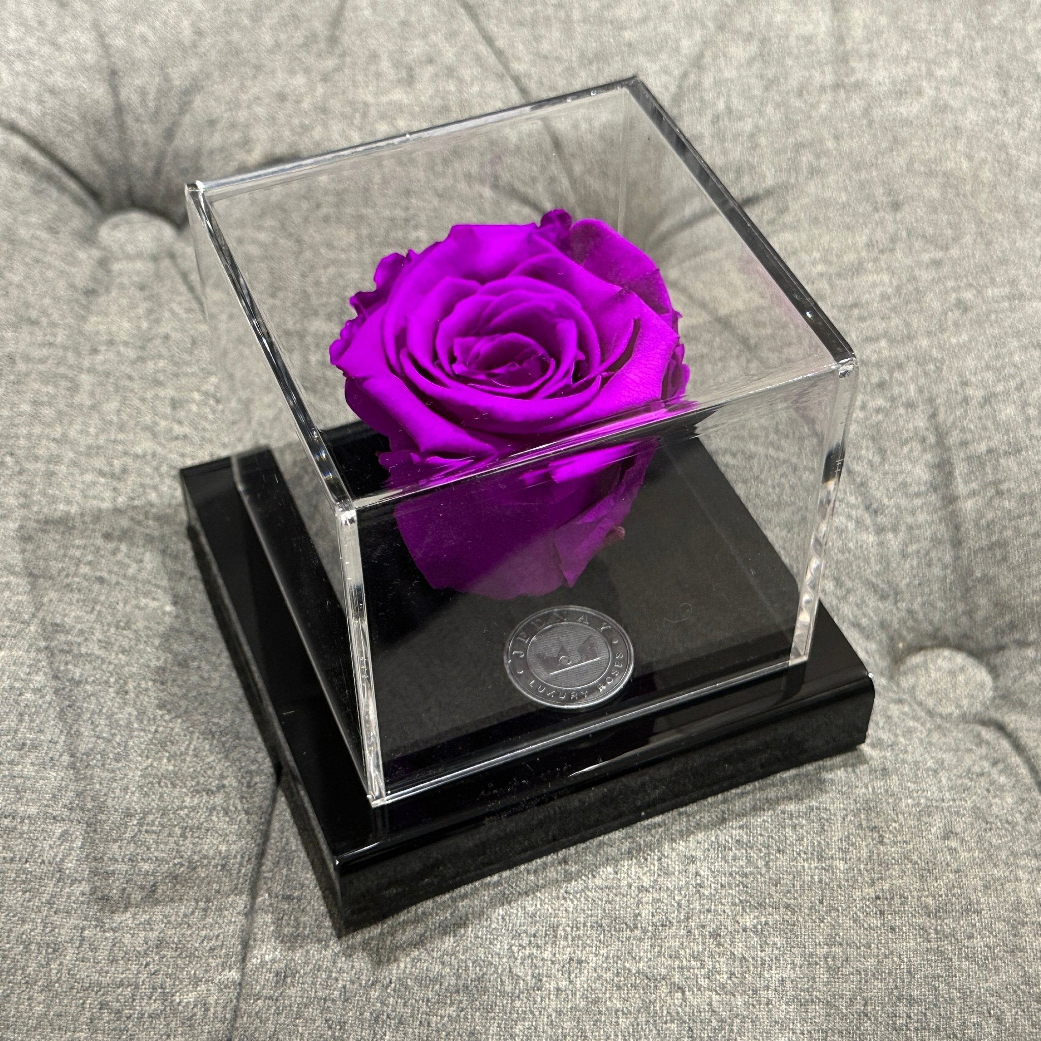The Clarity Deluxe | Purple Rain Eternal Rose - Jednay Roses