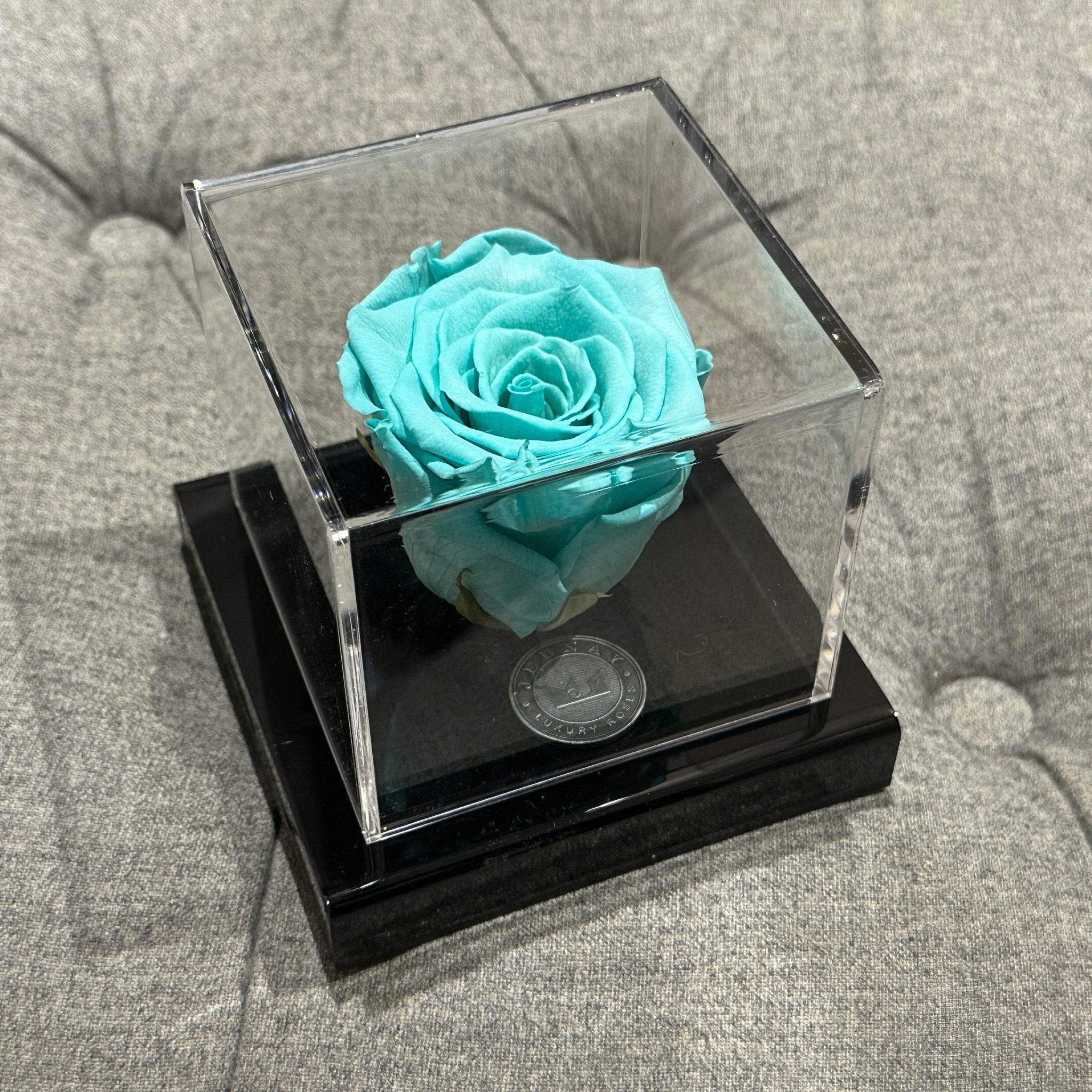 The Clarity Deluxe | Tiffany Blue Eternal Rose - Jednay Roses