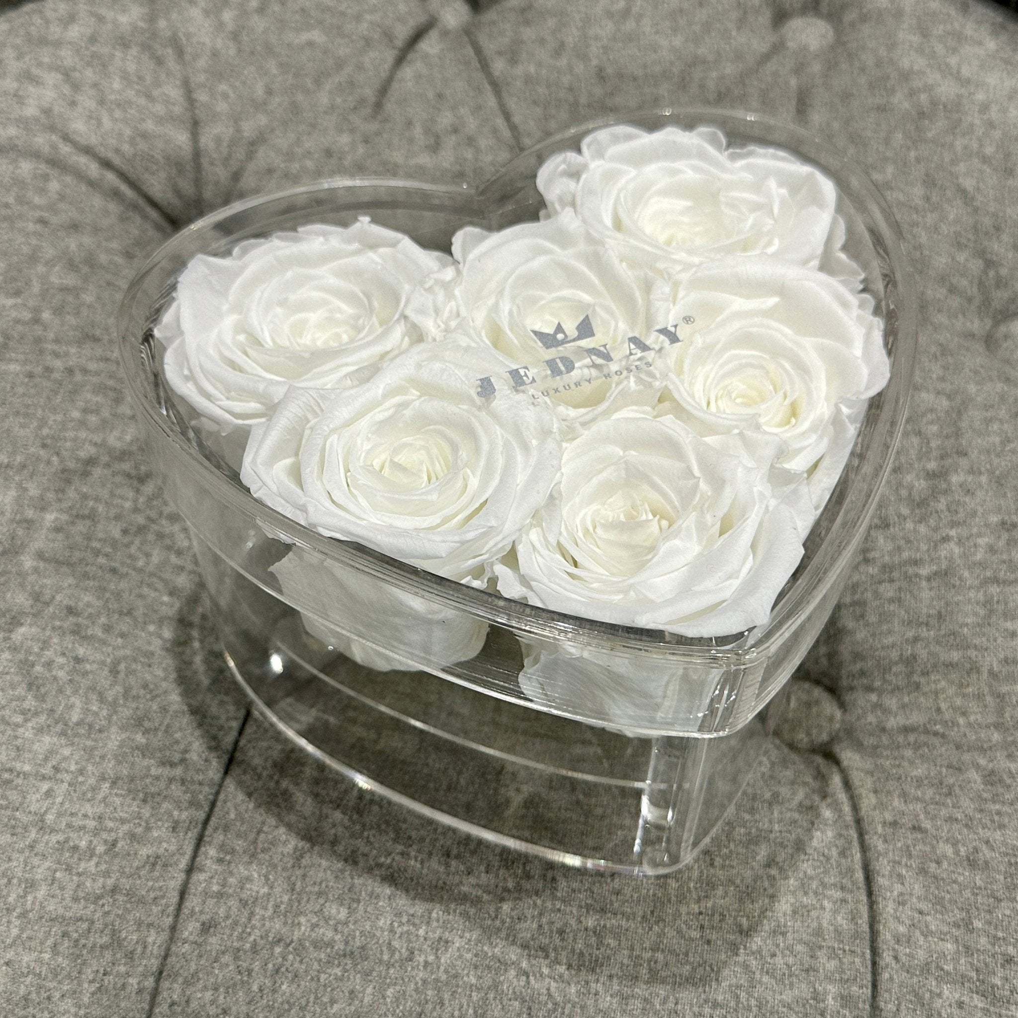 The Clarity Love Six - Angel White Eternal Roses - Jednay Roses