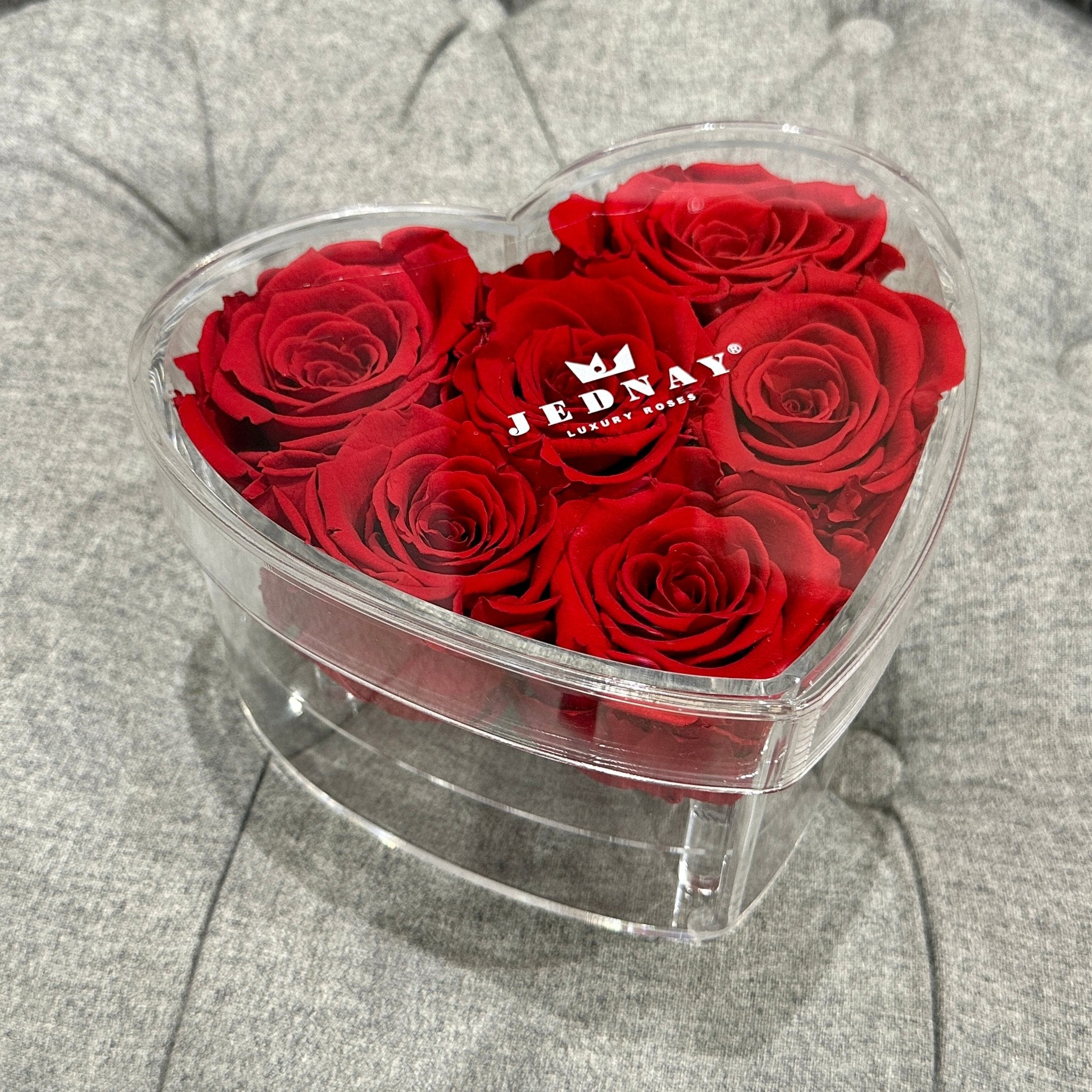The Clarity Love Six - Classic Red Eternal Roses - Jednay Roses