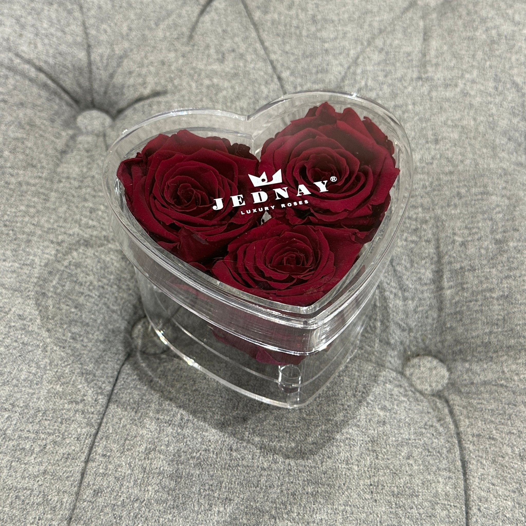 The Clarity Love Three - Red Red Wine Eternal Roses - Jednay Roses