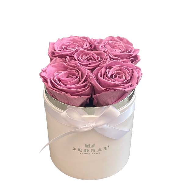 The Four - Lilac Love Forever Roses - White Box